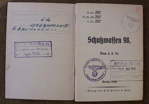 'Luftwaffe' Issued 98k Manual