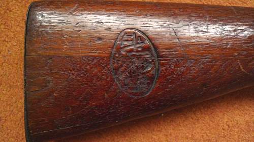 Arisaka Type 38 carbine butt marking