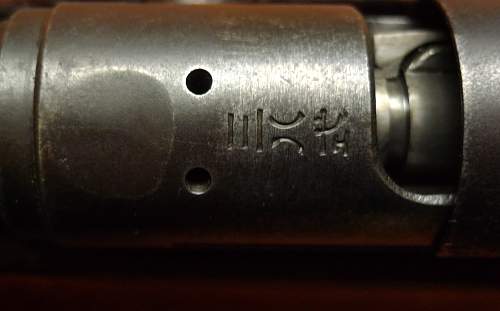 Arisaka Type 38 carbine butt marking