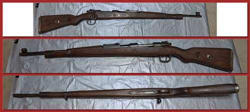 K98 Rifle BYF 44 Matching Semi KreigsModell