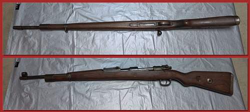 K98 Rifle BYF 44 Matching Semi KreigsModell