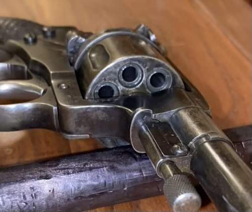 .22 caliber Soviet Nagant revolver…