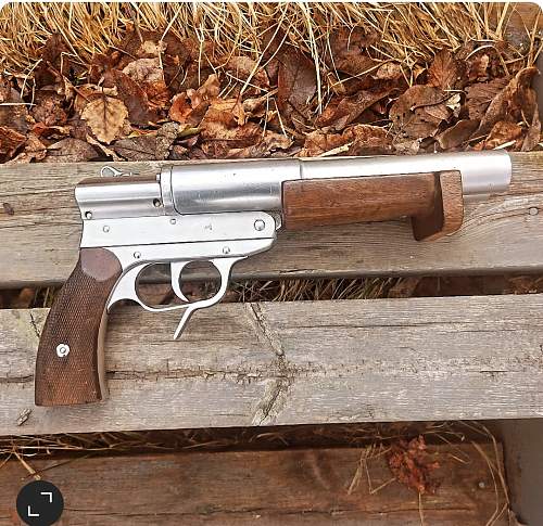 Walther 1940 Double Barrel Stainless Steel Flare Pisto