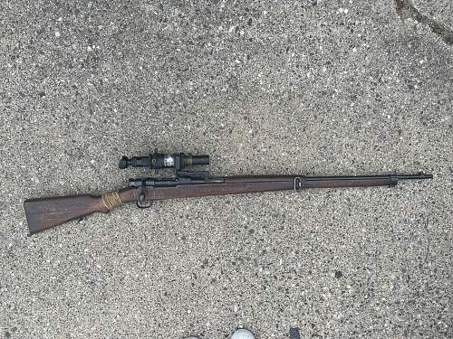 Arisaka Sniper (or maybe a Bubba special) Straight out of the Woodwork