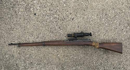 Arisaka Sniper (or maybe a Bubba special) Straight out of the Woodwork