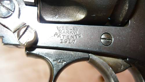 Webley Mk VI Revolver .455 cal 1917