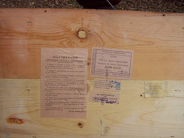 USSR Wooden Ammo Crate 1948