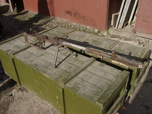 Home made weapons seized by Russian forces in Chechnya.