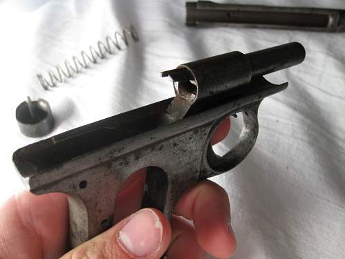 J.P Sauer &amp; Sohn, suhl Cal. 6.35 pistol found.