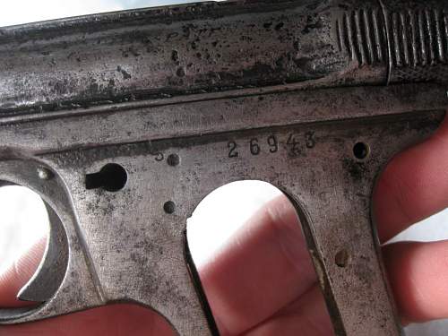 J.P Sauer &amp; Sohn, suhl Cal. 6.35 pistol found.