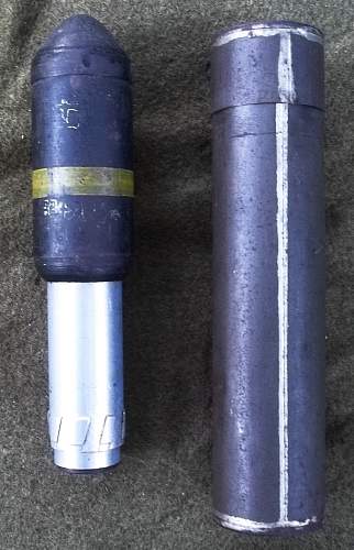 Japanese Type 2 Rifle Grenade launcher and Round