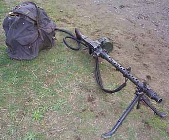 Gas operated machine gun