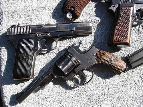 Soviet 1941 Nagant &amp; Tokarev pistols