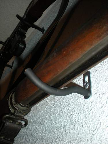 How do you hang your rifles?