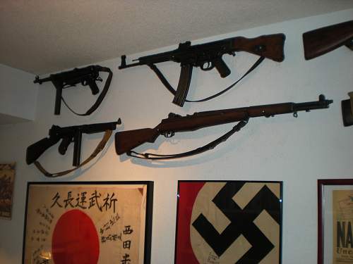 How do you hang your rifles?