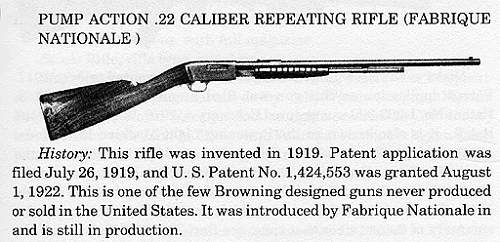 Browning 22 Pump Rifle