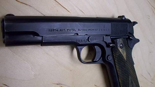 The Nazi's .45. Norwegian M14 pistol Kongsberg Colten.