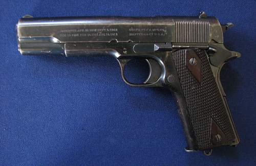 1917 British Contract .455 Colt Government Model Pistol