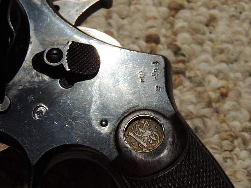 Canadian WWI .455 Eley Smith &amp; Wesson H-E Pistol