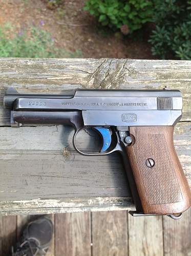 Model 1914 Mauser pistol. . . Vet bringback