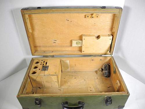 field police, ss, gestapo luger/P38 equipment/transport case