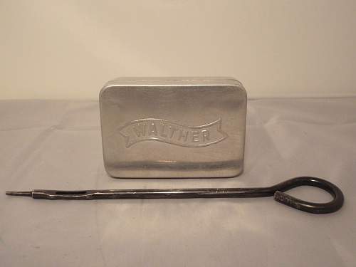 field police, ss, gestapo luger/P38 equipment/transport case