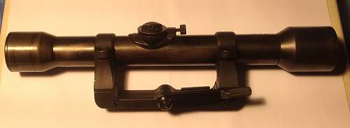 Carl Ziess marked Zielvier telescopic sight for K98