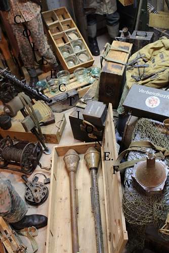 Panzerschreck, Panzerfaust, mines etc.