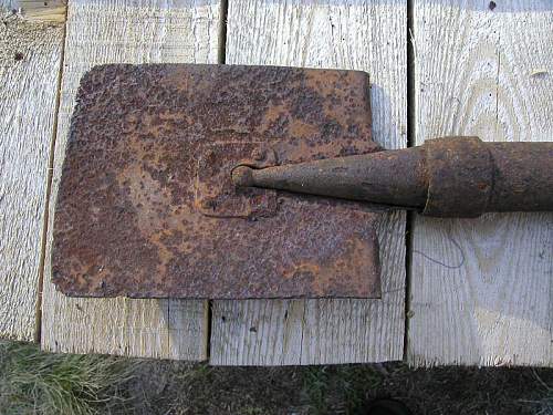 Soviet scarse mortar-entrenching tool 37 mm-recovered