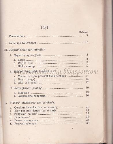 Indonesian Madsen LMG M51 Instruction Book