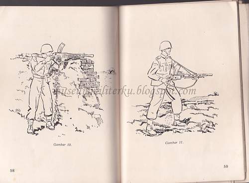 Indonesian Madsen LMG M51 Instruction Book