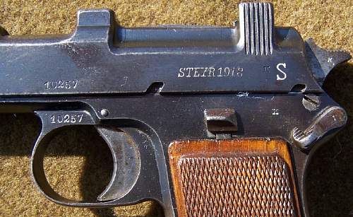 1918 Bavarian Contract Steyr Hahn Pistol