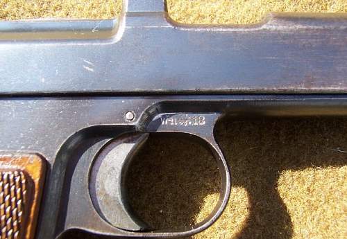 1918 Bavarian Contract Steyr Hahn Pistol