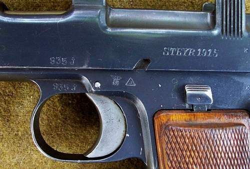 Steyr Hahn Pistol Nazi Police issue...