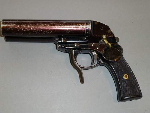 Luftwaffe Krieghoff double barrel live Flare pistol