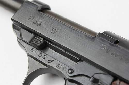 Walther P38 pistol.