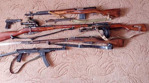 Soviet Infantry weapons collection