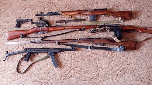 Soviet Infantry weapons collection