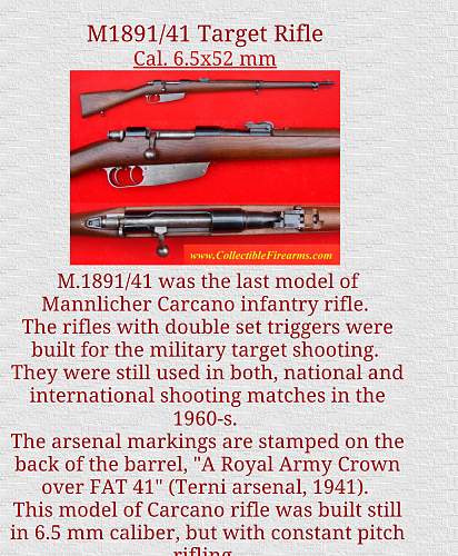 Italian carcano question