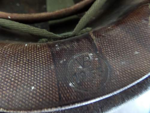 Interesting M1 camo helmet Dutch made ? marked to a Royal marine