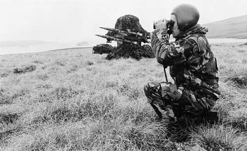 Falklands conflict - British helmets