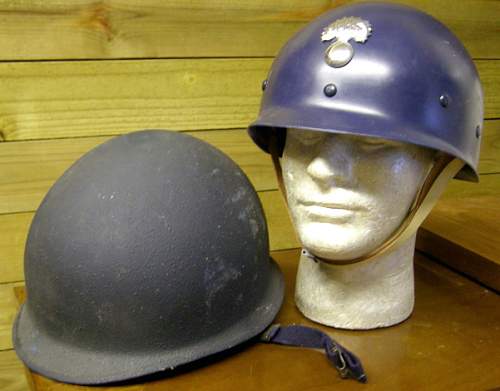 seller claims a Belgian police helmet is USN issue