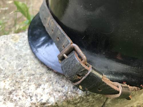 Original hungarian 35M helmet refurbished by the german Firedepartment?