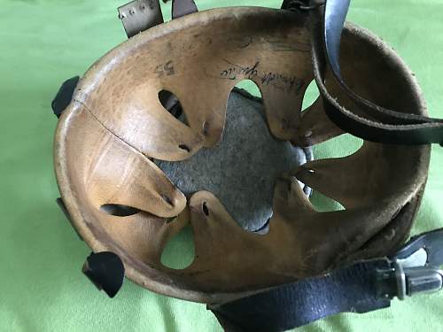 Original hungarian 35M helmet refurbished by the german Firedepartment?