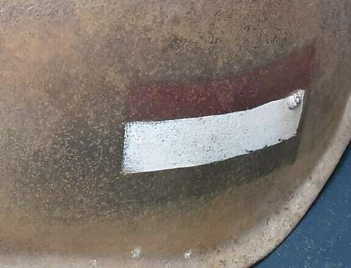 Ssh40  helmet shell with painted badges