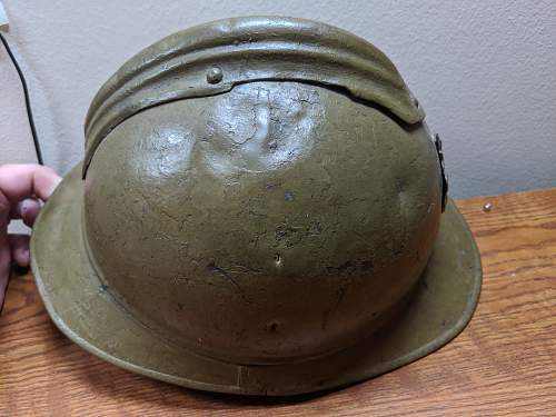 Unique French/Belgian M15 Helmet with British Liner and Unusual Badge! Identification Help!!