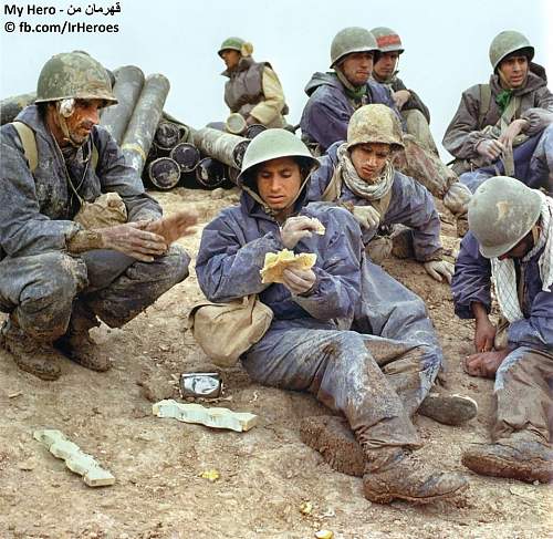 can you ID the helmets used by these Iranian soldiers?