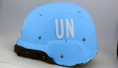 UN kevlar helmet