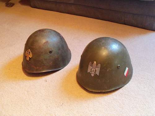 my italian m33 helmets