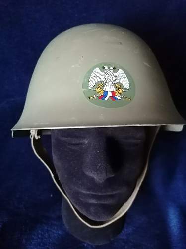 Serbian (Yugoslavia) steel helmet on eBay